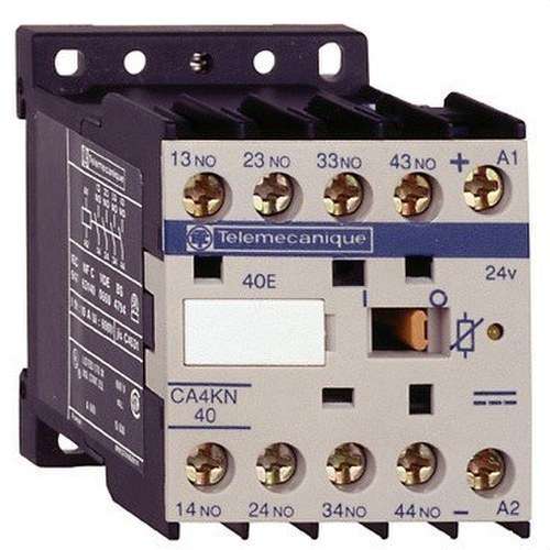 Hjälpminikontaktor 3 NO+1 NC 24V DC B/-C med referens CA4KN31BW3 från SCHNEIDER ELECTRIC