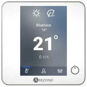 Kabelansluten termostat Airzone Blueface Zero vit med referens AZCE6BLUEZEROCB från AIRZONE