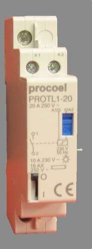 Telerruptor 1P 1NA 20A med referens PROTL1-20 från PROCOEL