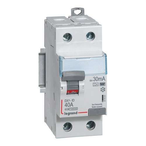 DX3 Differentiell 2P 40A 30mA Klass HPI med referens 411591 från LEGRAND