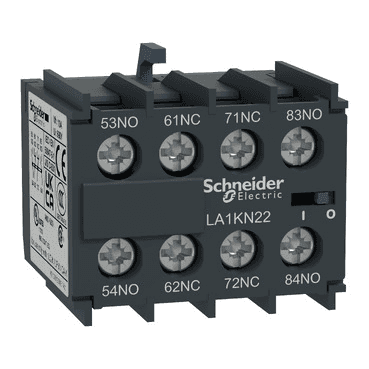 Hjälpkontaktblock TeSys Kiliar TeSys K 2 NO + 2 NC med referens LA1KN22 från SCHNEIDER ELECTRIC