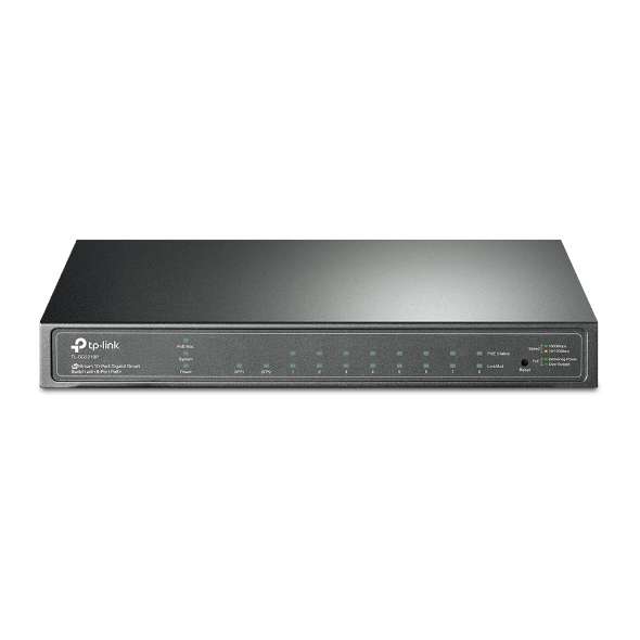 Smart Gigabit-switch med 10 portar JetStream med PoE+ på 8 portar med referens TL-SG2210P från TP-LINK