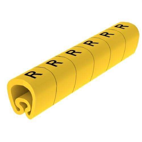 Förskurna gula markörer Ø18 PVC plastbelagda med referens 1813-R från UNEX