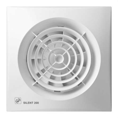 Badrumsfläkt SILENT-200 CRZ Silver (220-240V 50) RE med referens 5210320700 från SOLER & PALAU