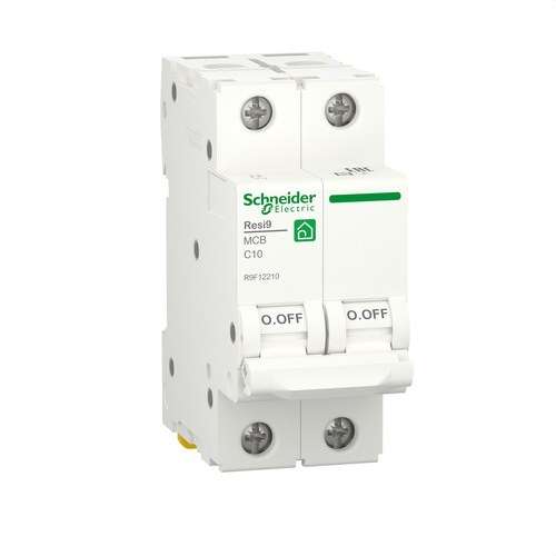 Magnetotermisk RESI9 2P 10A Kurva C 230V Kurva C 6kA med referens R9F12210 från SCHNEIDER ELECTRIC