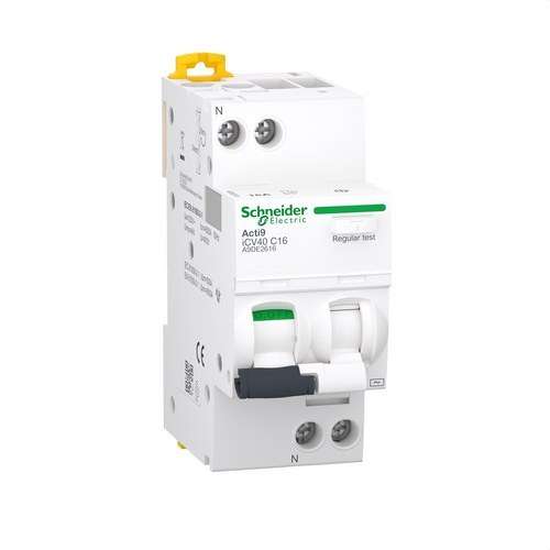 Magnetotermisk iCV40 1P+N 16A Kurva C med referens A9DE2616 från SCHNEIDER ELECTRIC