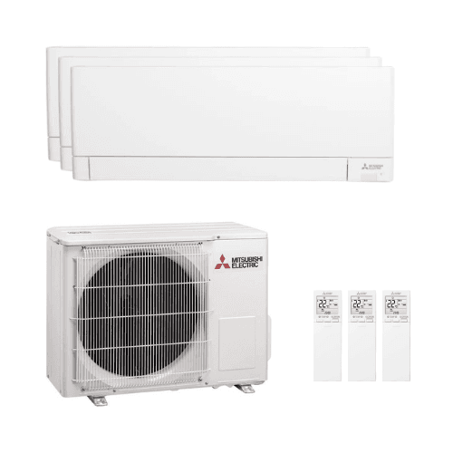 Luftkonditionering 3-i-1 med wifi och PlasmaQuad+ filter Mitsubishi 3,5 kW 12000 BTU
