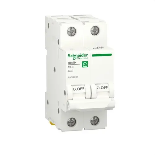 Magnetotermisk Resi9 2P 32 A 6000 A 230 V med referens R9F12232 från SCHNEIDER ELECTRIC