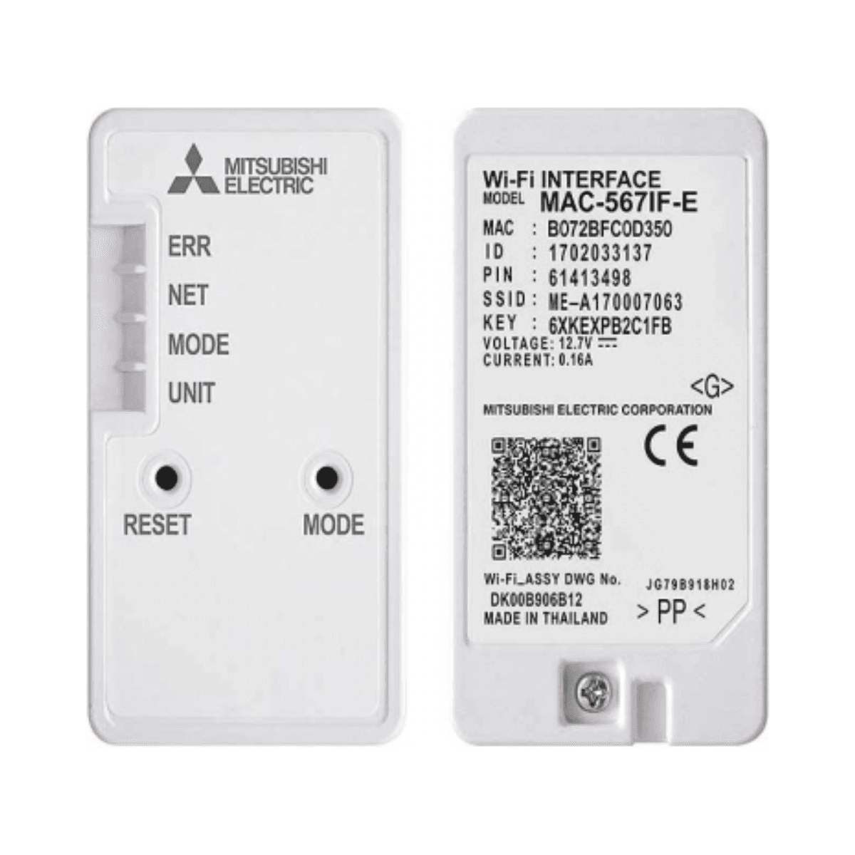 WiFi Controller for Mitsubishi Air Conditioner MAC-587IF with reference MAC-587IF-E from the brand MITSUBISHI