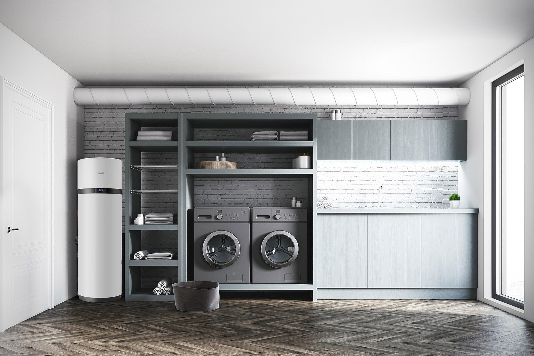 Värmepump för tappvarmvatten med wifi Ferroli EGEA TECH HT 200 liter med referens 2CP0022F från FERROLI