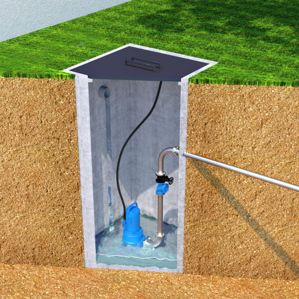 Trefasig nedsänkbar pump SFA Sanipump ZPG 71.2 T med referens ZPG-003 från SFA SANITRIT