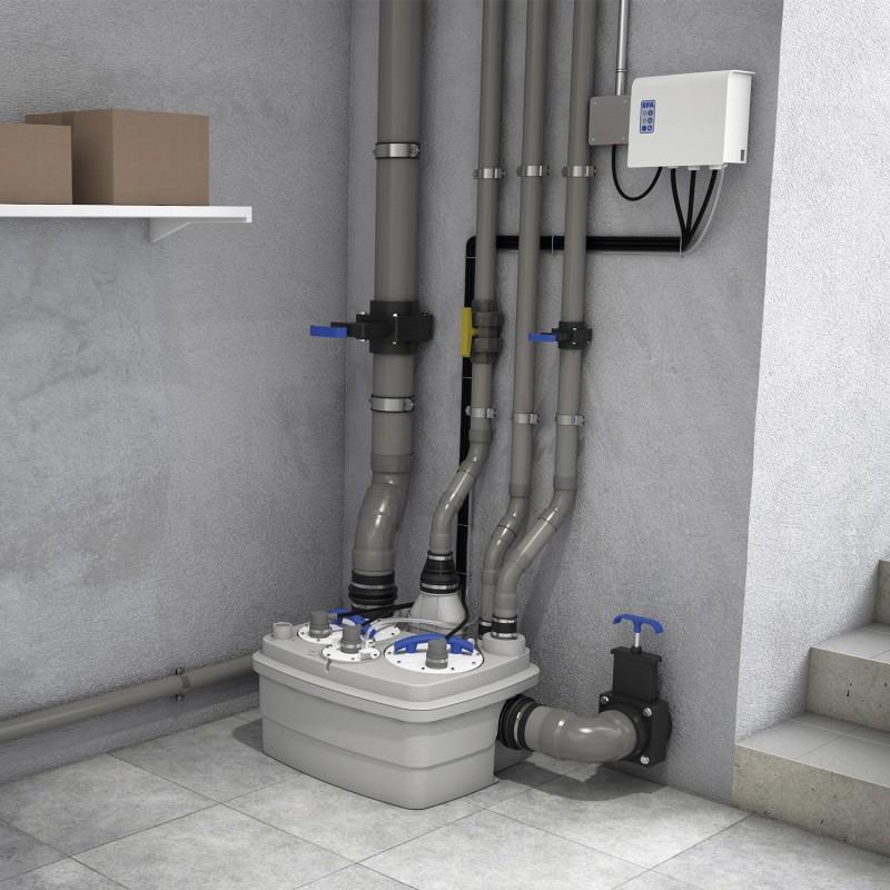 Allmän pumpstation SFA SANICUBIC 2 Pro Smart med referens R4STDIP68NMSMART från SFA SANITRIT