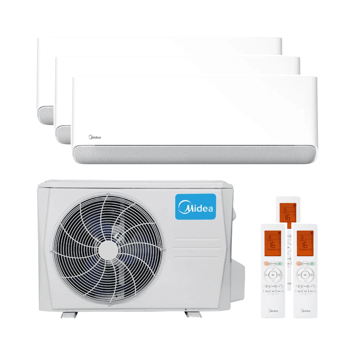 3-in-1 Air Conditioner with WiFi Midea Breezeless E 2.5 kW 9000 BTU with reference BREEZELESS09+09+09 from the brand MIDEA