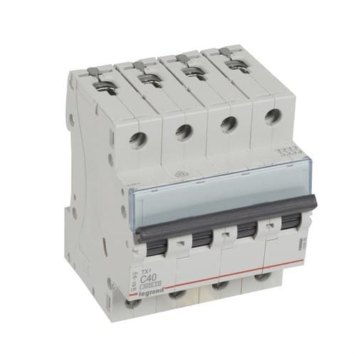 Magnetotermisk TX3 4P 40A Kurva C Kurva C 6kA med referens 403630 från LEGRAND