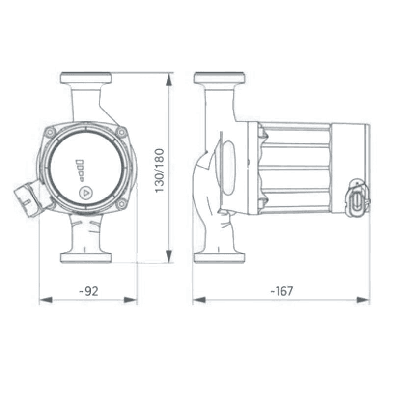 Cirkulationspump Ebara EGO W1 25/60-130 med referens 1576000360 från EBARA