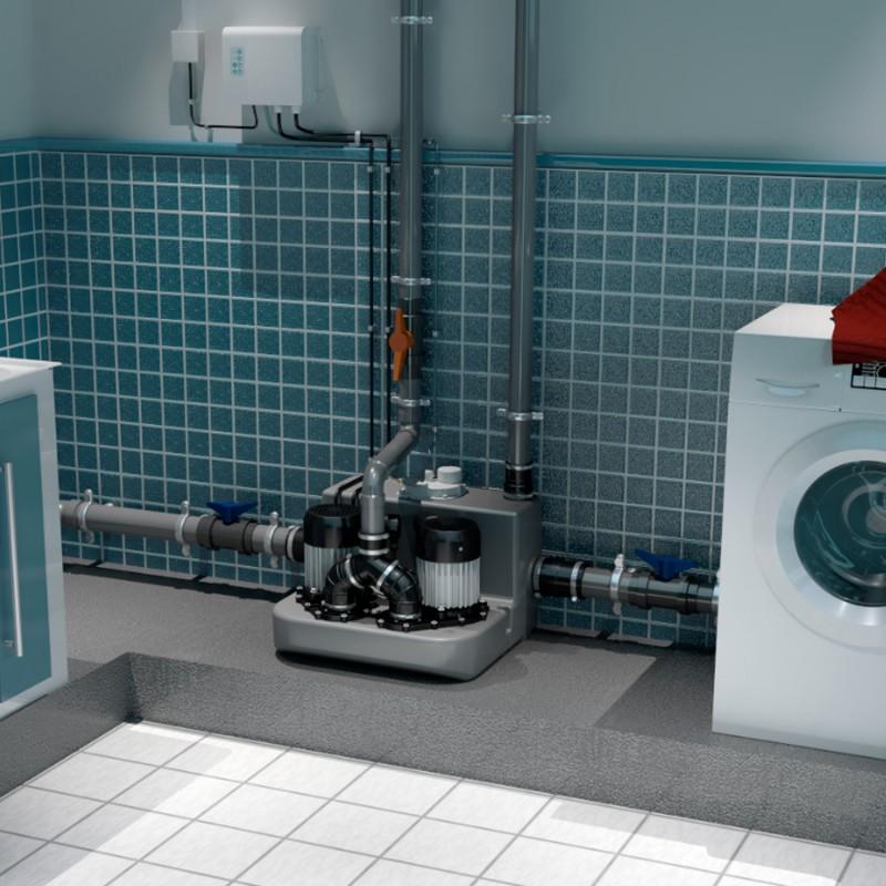 Evakueringspump SFA SANICOM 2 för kollektiv användning med referens 04COM2M från SFA SANITRIT