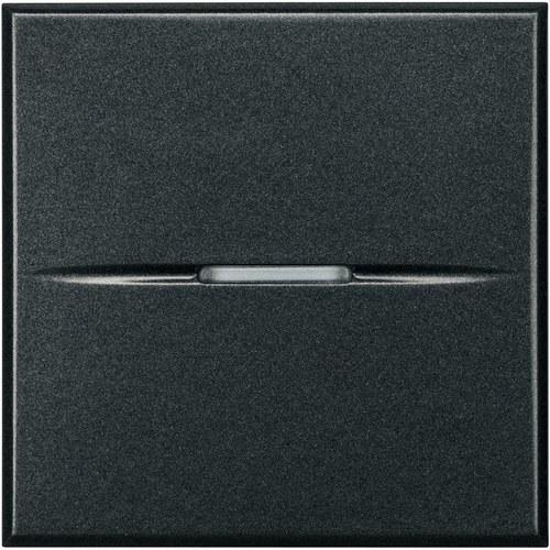 Upplyst korskoppling skruvanslutning 2 moduler antracit Axolute med referens HS4004/2 från BTICINO