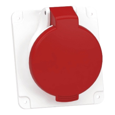 Inbyggd uttag vinklad 3P+N+T 16 A IP44 380 - 415 V med referens PKF16F435 från SCHNEIDER ELECTRIC