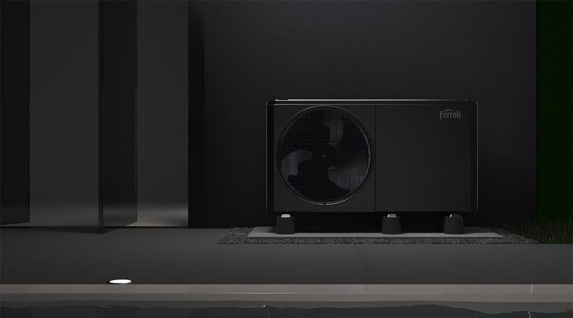 Monobloc luft-vattenvärmepump R290 Ferroli OMNIA Life M 16 kW med fjärrkontroll med referens 4B4770169 från FERROLI