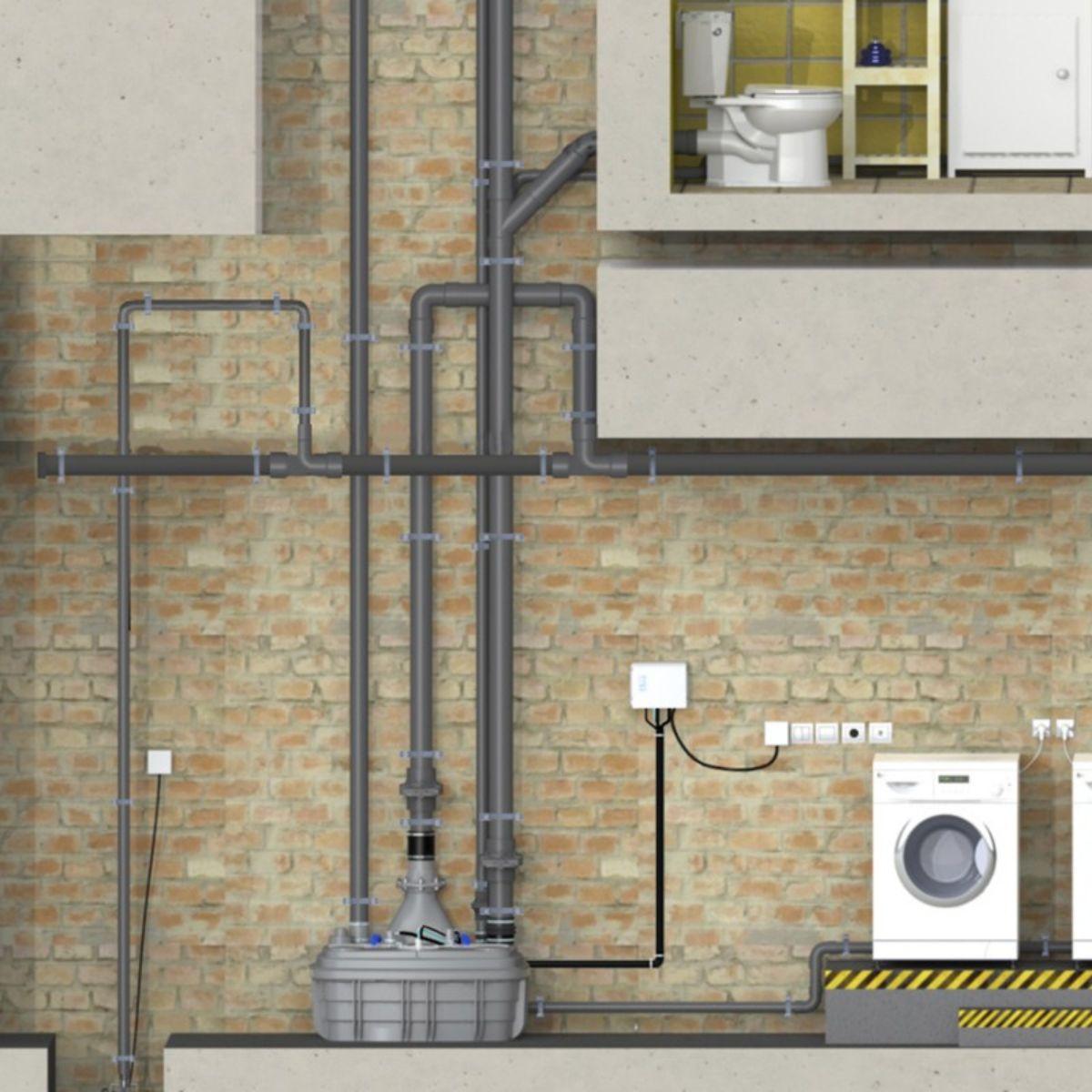 SFA Sanicubic 2 VX S Smart pumpstation med referens CUBIC2XLVXSMART från SFA SANITRIT