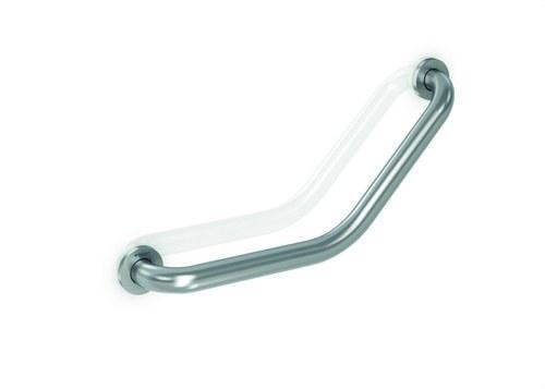 Stödhandtag i vinkel 130º 300mm rostfritt stål blank med referens GW11 22 04 02 från GENWEC