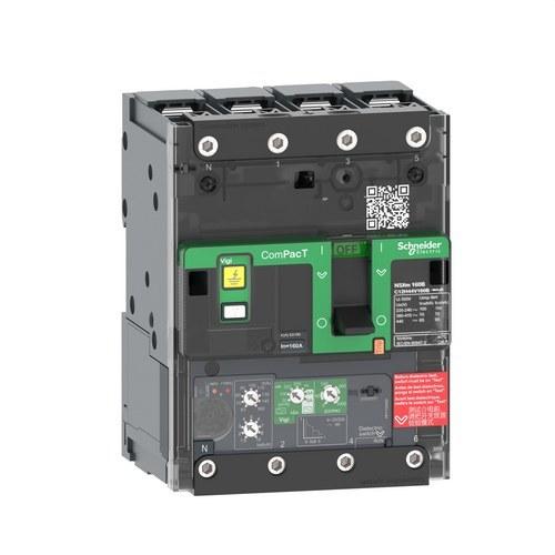 Automatisk brytare ComPacT NSXm100N 50kA AC 4P 50A Micrologic 4.1 BUSSBAR med referens C11N44V050B från SCHNEIDER ELECTRIC