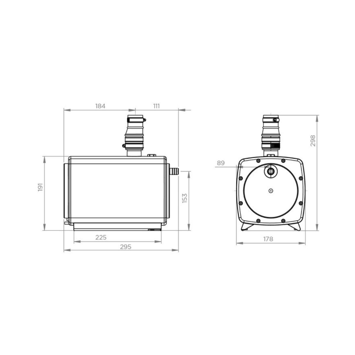 Självsugande vattenpump med golvbrunn för dusch SFA Sanifloor+ 2 med referens HIFLOOR2 från SFA SANITRIT