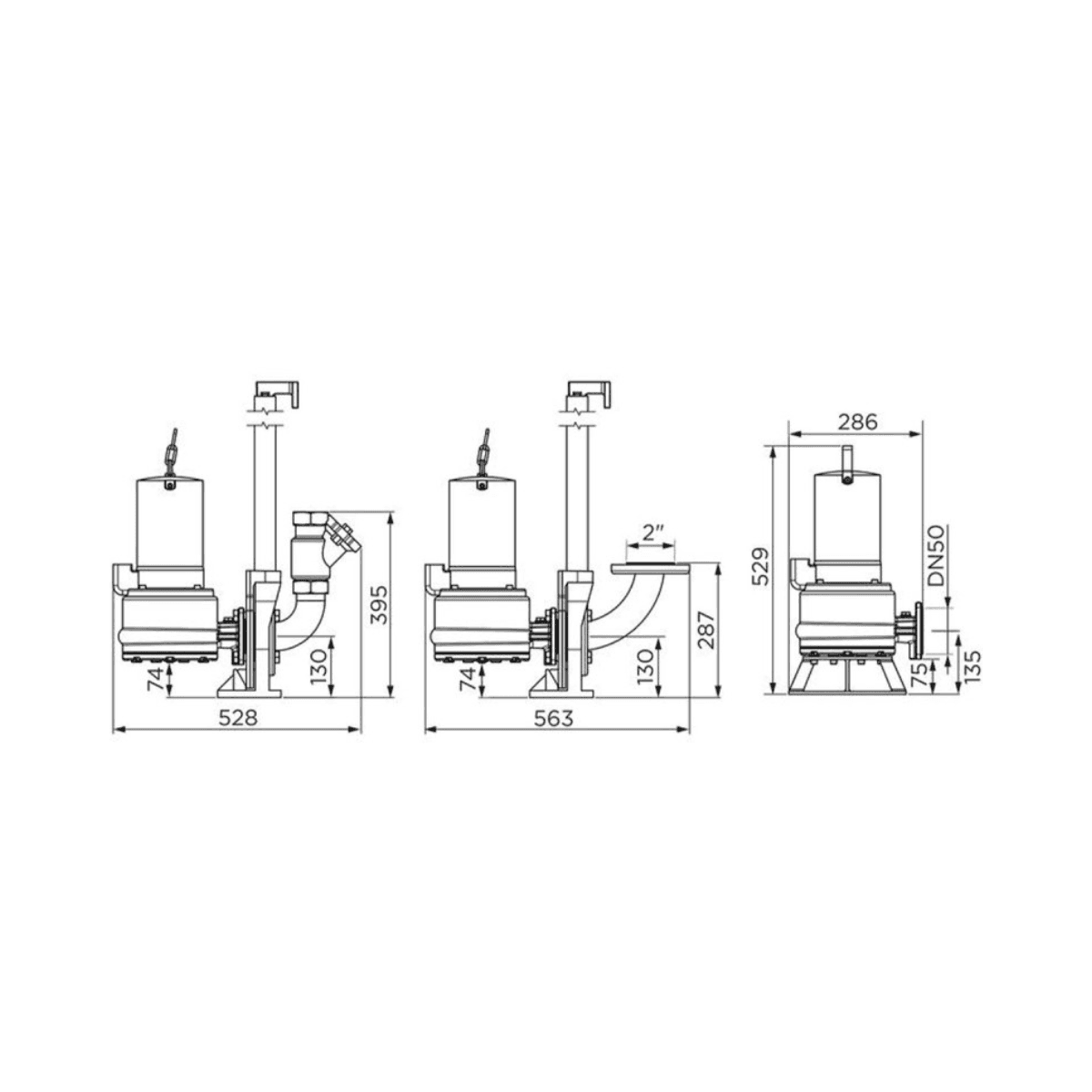 Three-phase Submersible Pump SFA Sanipump ZFS 71.4 EX T with reference ZFS-005 from the brand SFA SANITRIT