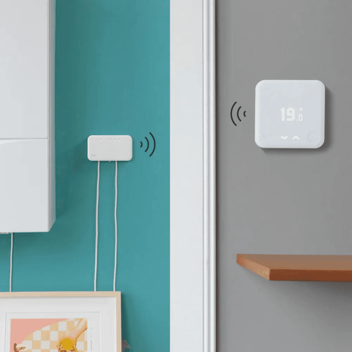 Trådlöst startpaket för smart termostat TADOº V3+ med WiFi och APP med referens ST KIT W V3 + från TADOº