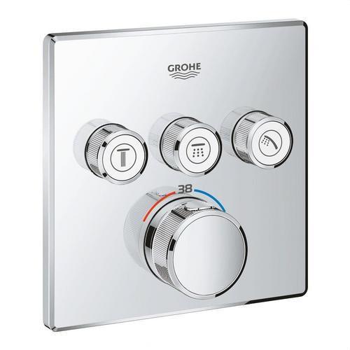 Inbyggd termostat med 3 vred Grohtherm SmartControl - Krom med referens 29126000 från GROHE