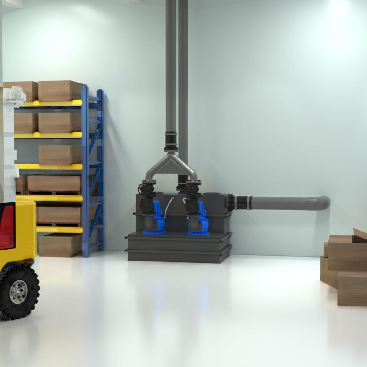 Trefasig pumpstation SFA Sanicubic 2 SC4.0 T med referens 04CUB2SC40T från SFA SANITRIT