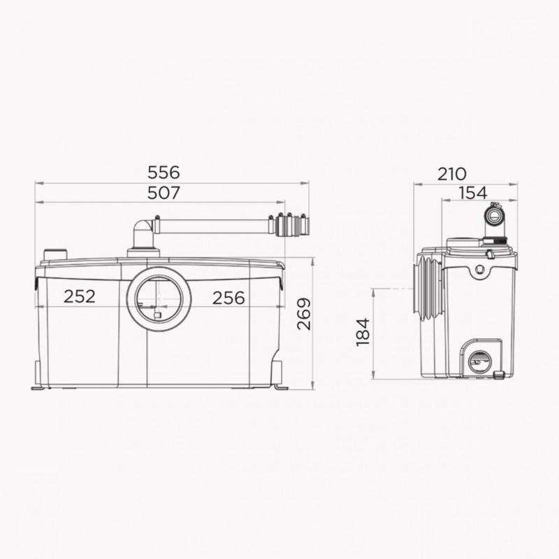 SFA SANIBEST PRO Sanitary Grinder for Intensive Use Bathrooms with reference 0101222 from the brand SFA SANITRIT