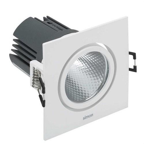 Downlight LED 703.24 VINKELBAR FYRKANTIG 3000K WIDE FLOOD vit med referens 70324030-483 från SIMON