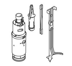 Spolmekanism för inbyggd Geberit Delta cistern 12 cm med referens 240.501.00.1 från GEBERIT
