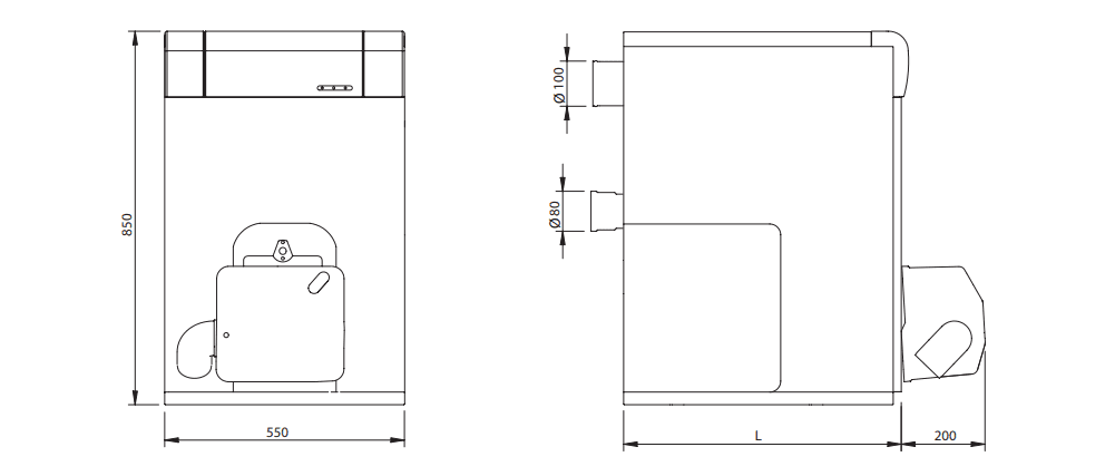 Kondensoljeeldad Domusa JAKA 30 HFD CONDENS 29,3 kW med referens TJAK000072 från DOMUSA
