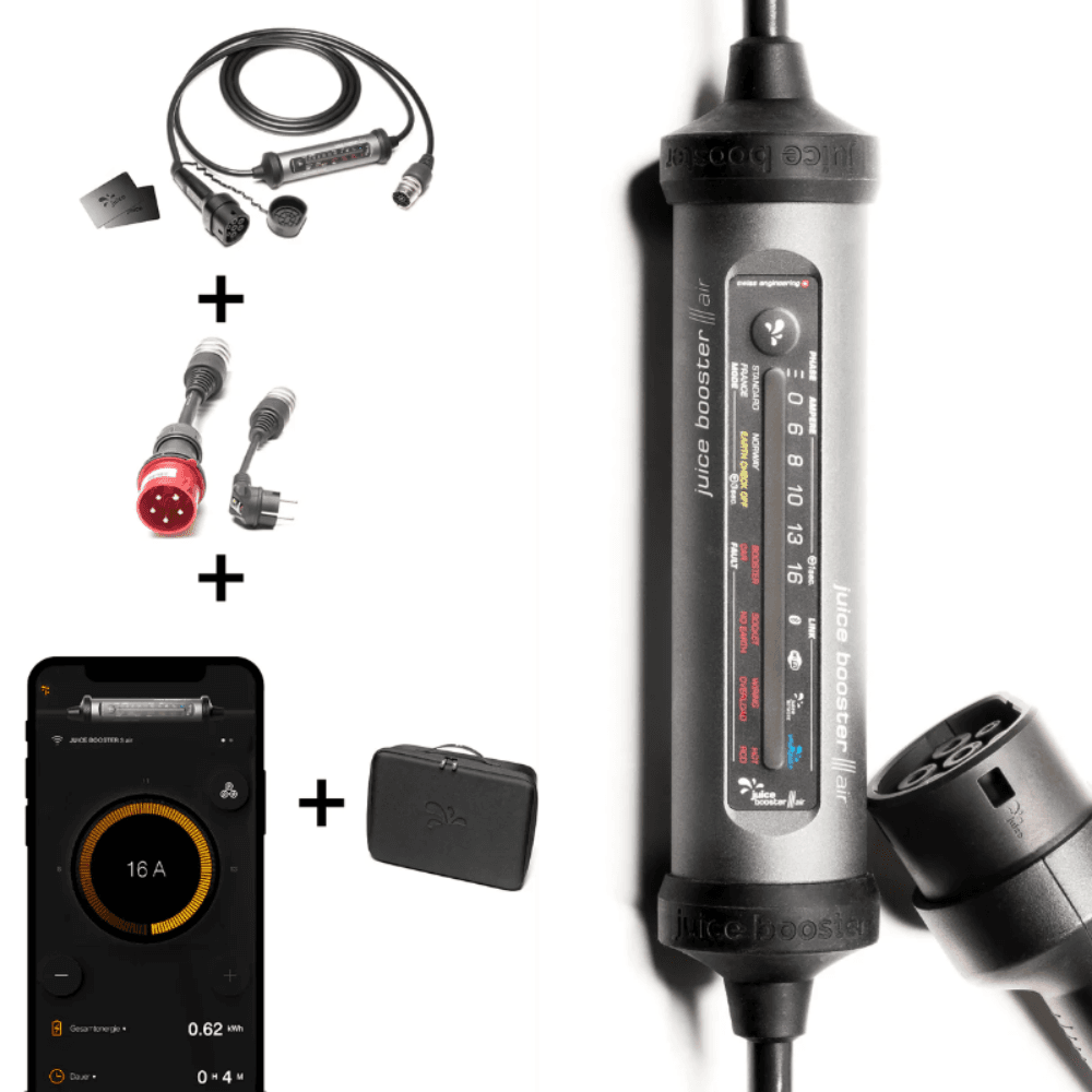 Portabel laddare elbil Juice Booster 3 air Basic Set med referens EL-JB3AE2 från JUICE