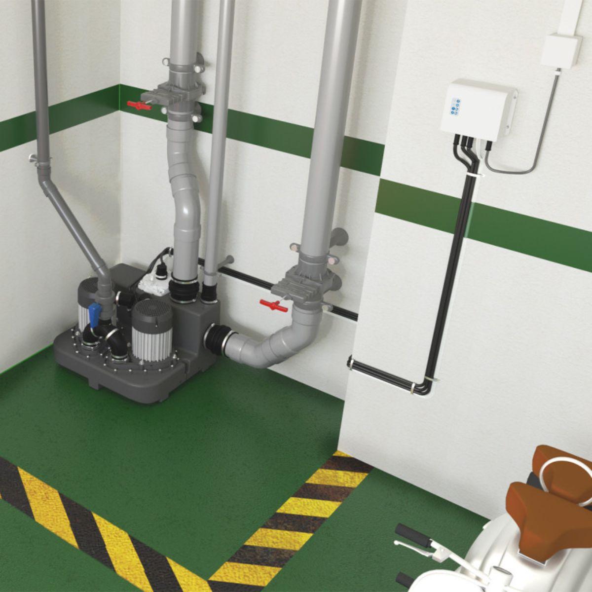 SFA Sanicubic 2 GR HP S pumpstation med referens CUBIC2HP från SFA SANITRIT