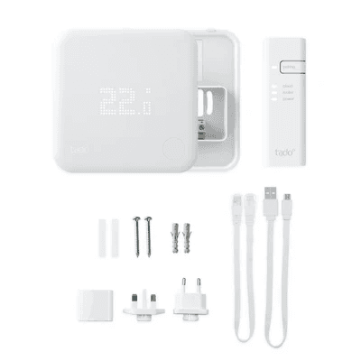 Tado V3+ trådbunden smart termostat - Startpaket med referens ST KIT V3+ från TADO