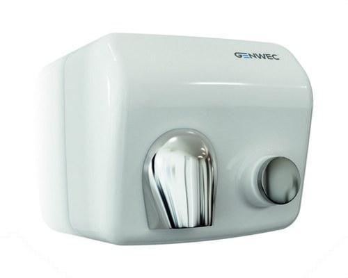 Handtork med tryckknapp Classicflow vit stål manuell med referens GW01 26 03 00 från GENWEC