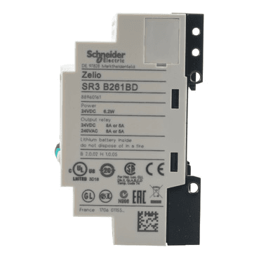 Programmerbart relämodul Zelio Logic 26 ingångar/utgångar med referens SR3B261BD från SCHNEIDER ELECTRIC