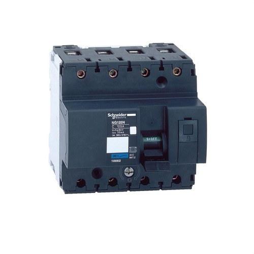 Magnetotermisk NG125N 4P 80A Kurva C med referens 18658 från SCHNEIDER ELECTRIC