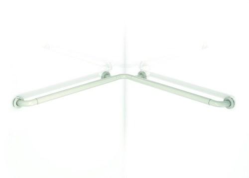 90º Wall-to-Wall Support Bar 815mm Nylon with reference GW11 36 09 00 from the brand GENWEC