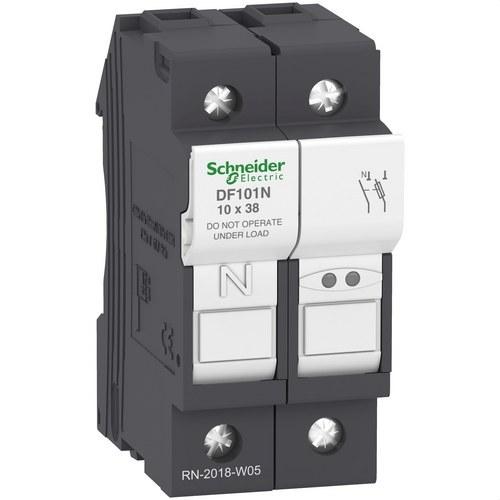 Säkringshållare Tesys DF 1P+N 32A 690VAC säkringsstorlek 10x38mm med referens DF101N från SCHNEIDER ELECTRIC