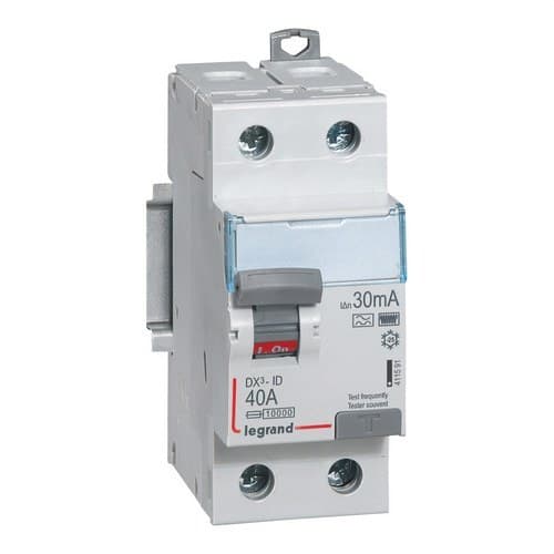 DX3 Differential 2P 40A 30mA Class HPI with reference 411591 from the brand LEGRAND