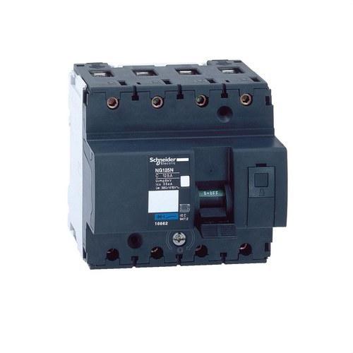 NG125N 4P 100A Bågkurva C automatsäkring med referens 18660 från SCHNEIDER ELECTRIC