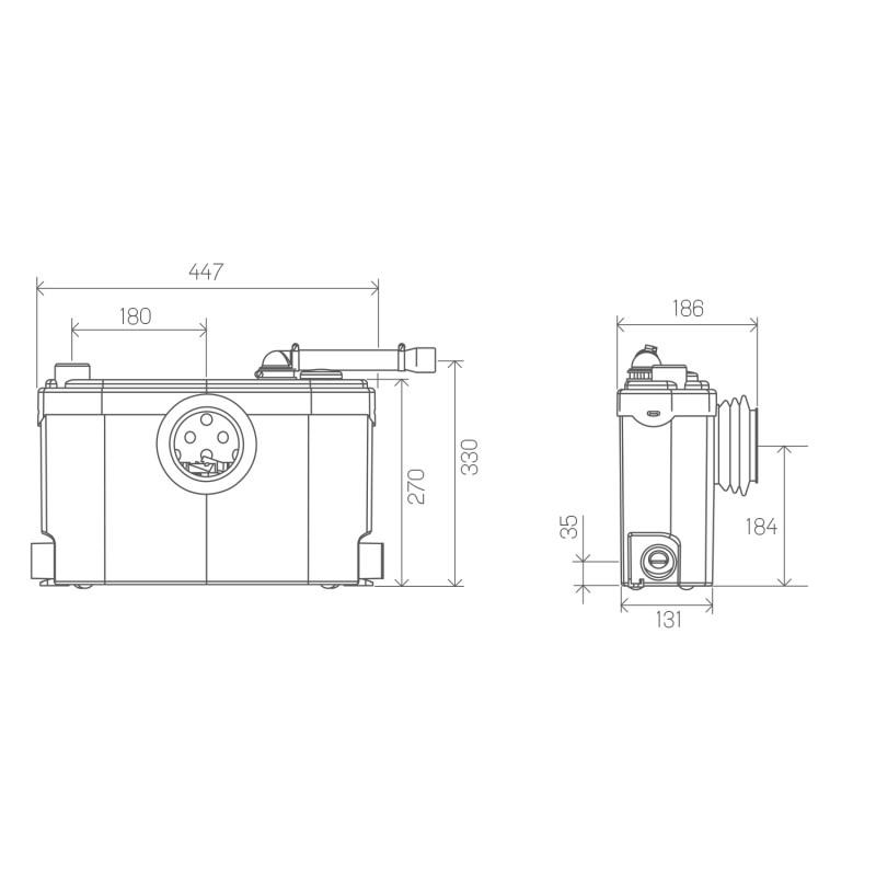 SFA SANISLIM Macerator for Complete Bathrooms with reference SANISLIM from the brand SFA SANITRIT